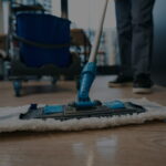 Work of cleaning company specialists